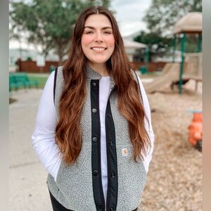 Carhartt Women's Relaxed Fit Fleece Snap-Front Vest